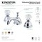 Kingston Brass KS3968WCL 8" Widespread Bathroom Faucet, Brushed Nickel KS3968WCL - alternate 2